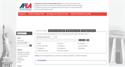 Desktop Screenshot of bibliographie.afea.fr