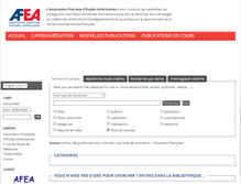 Tablet Screenshot of bibliographie.afea.fr